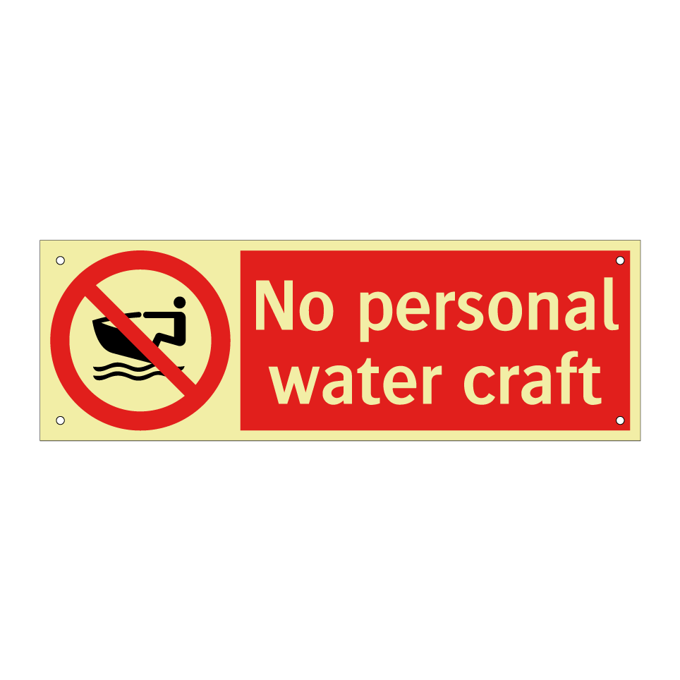 No personal water craft