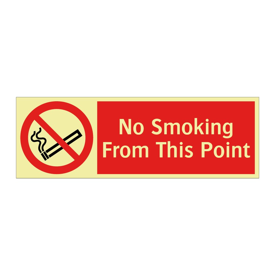 No Smoking From This Point