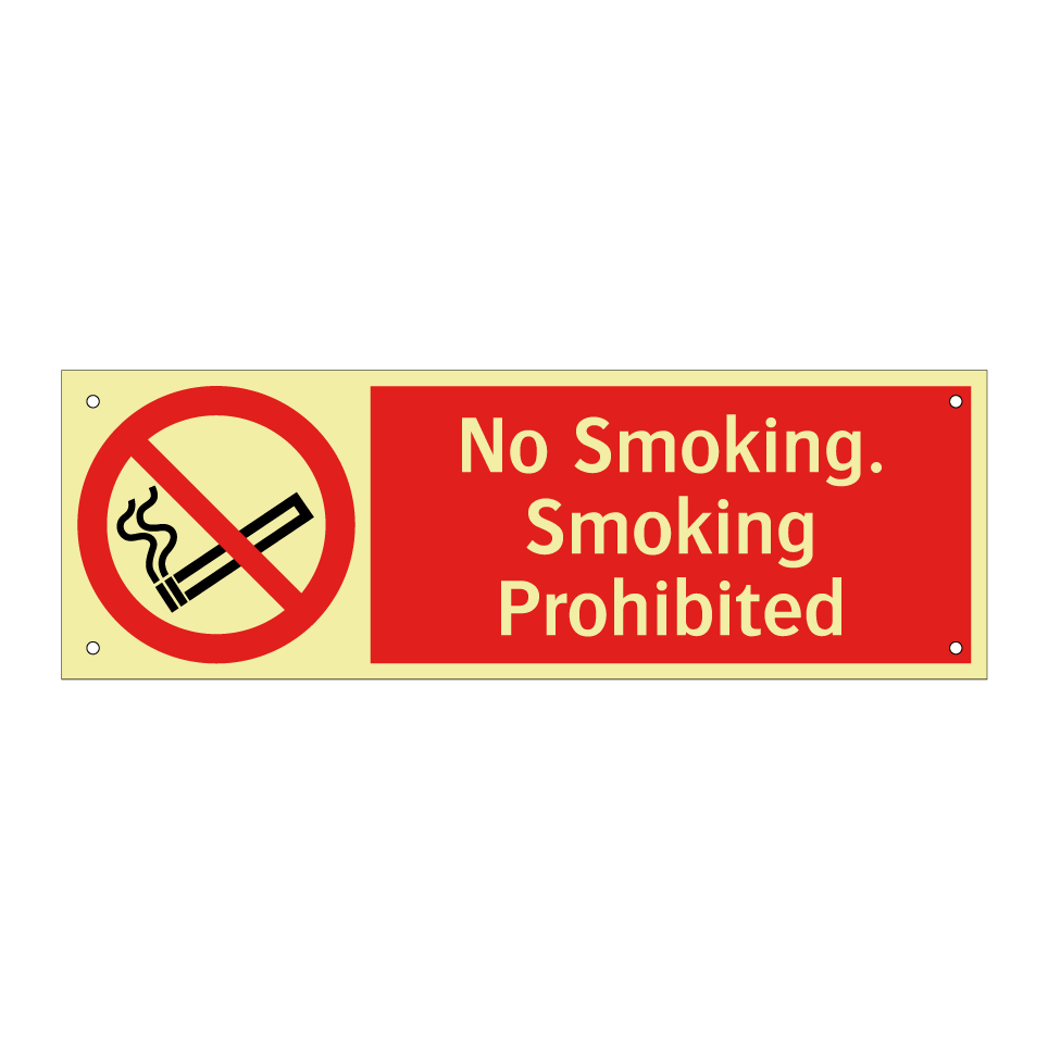 No Smoking. Smoking Prohibited