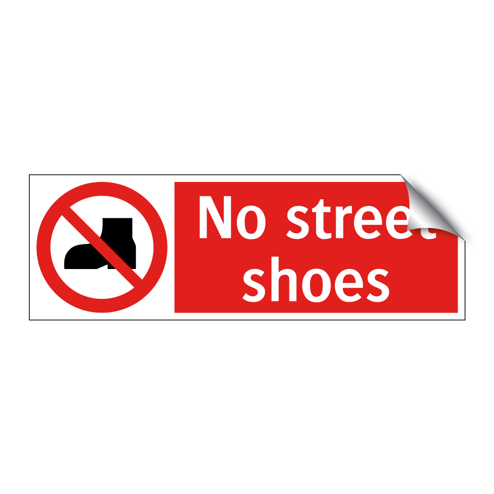No street shoes