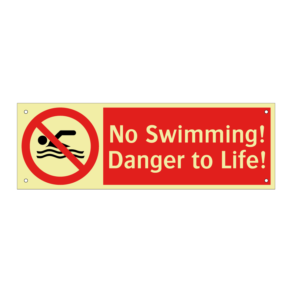 No Swimming! Danger to Life!