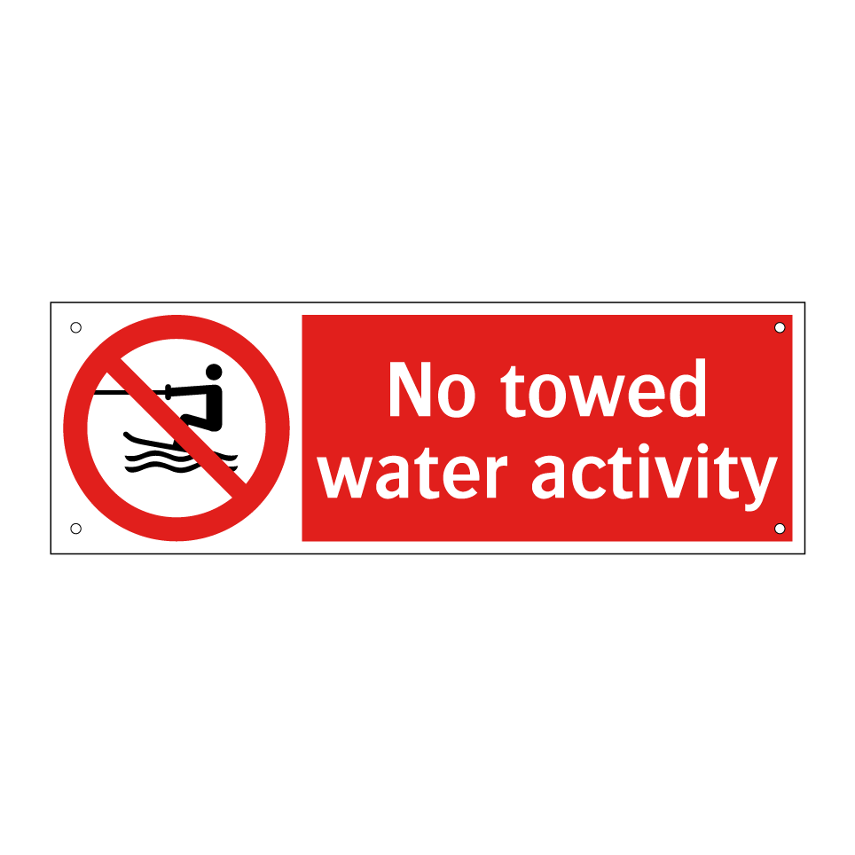 No towed water activity