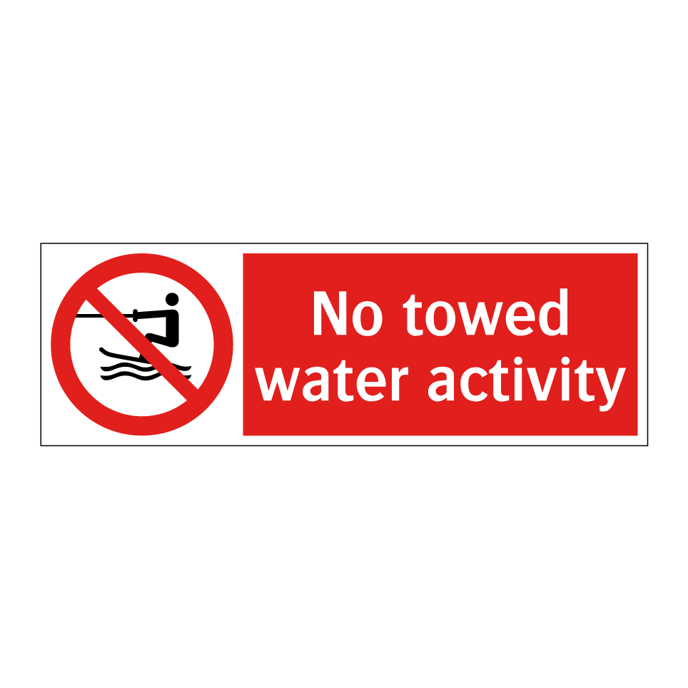 No towed water activity