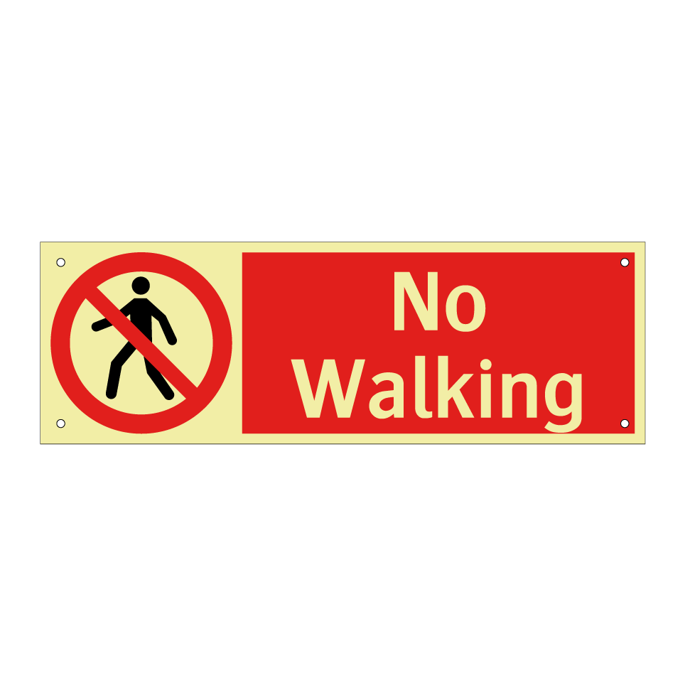 No Walking