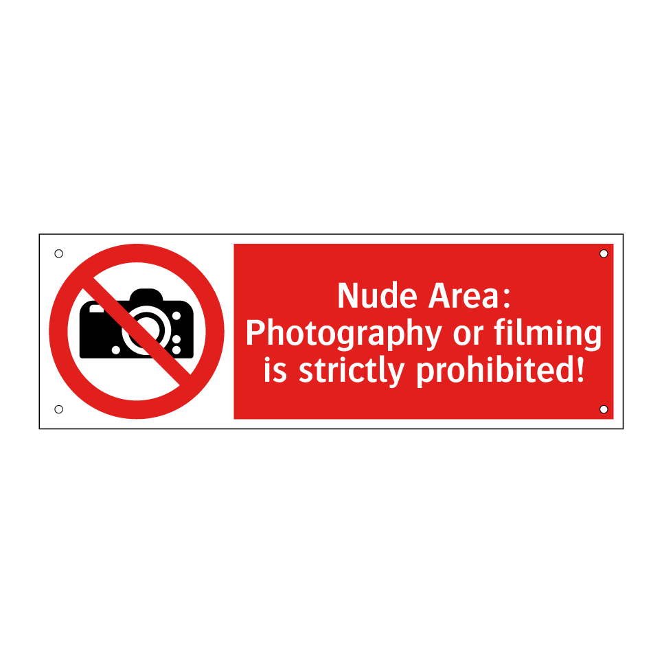 Nude Area: Photography or filming is strictly prohibited!