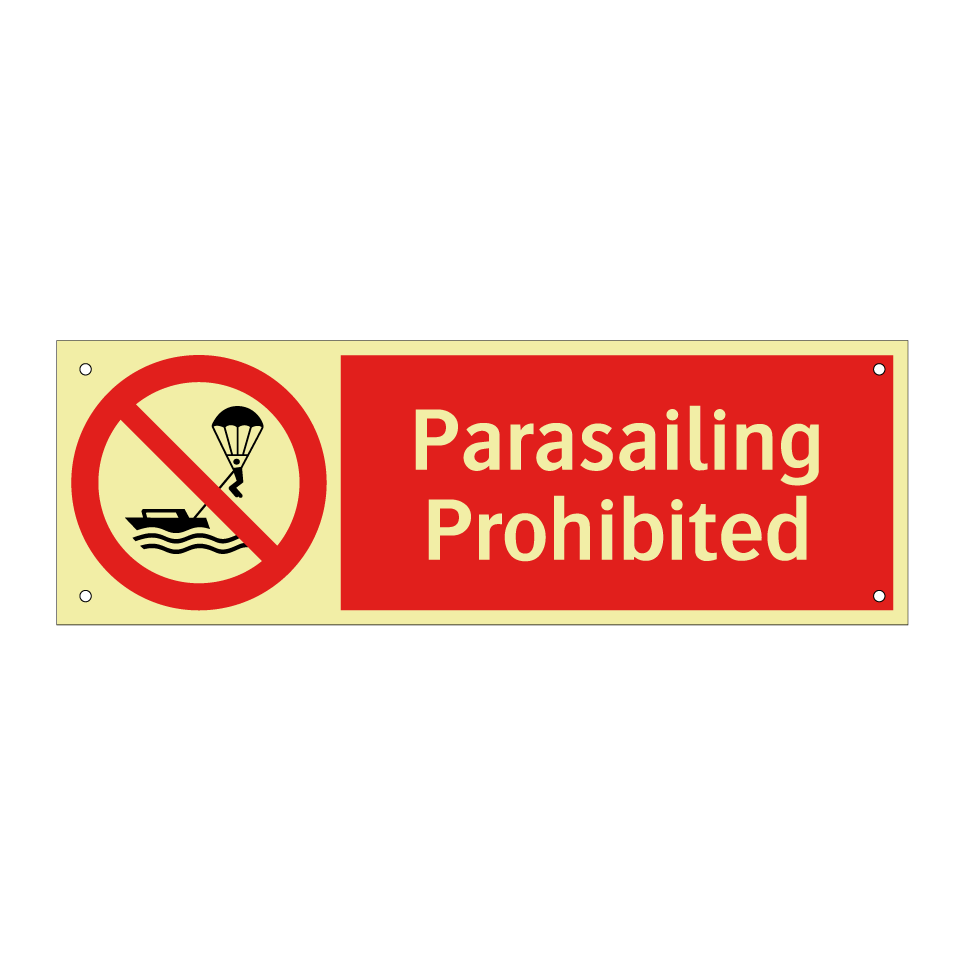 Parasailing Prohibited