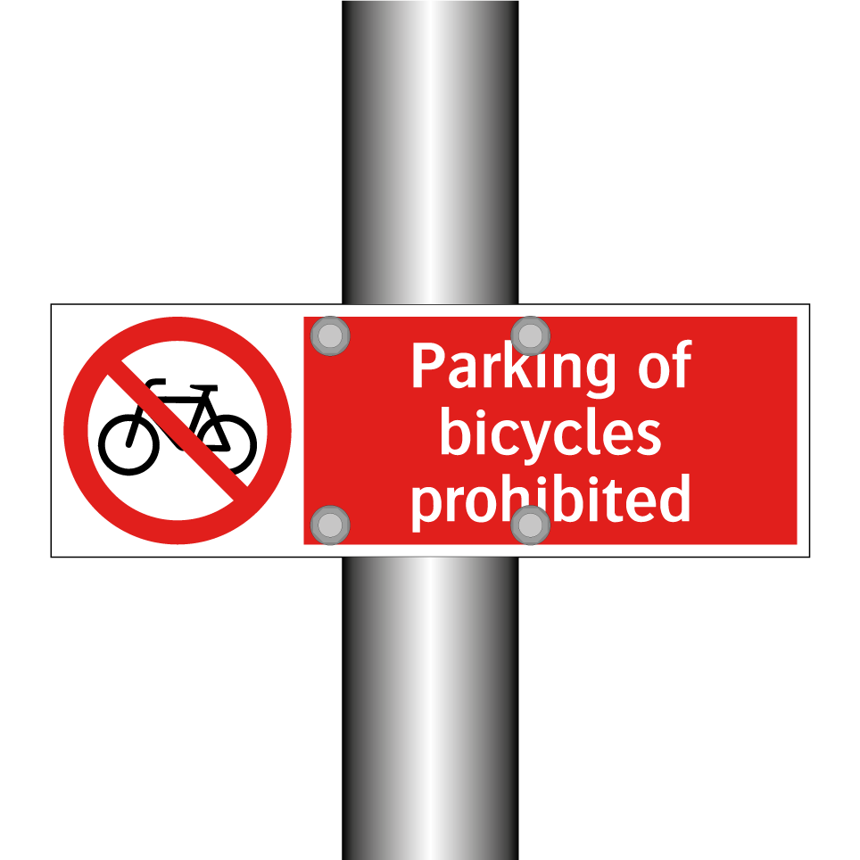 Parking of bicycles prohibited