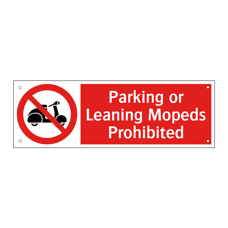 Parking or Leaning Mopeds Prohibited