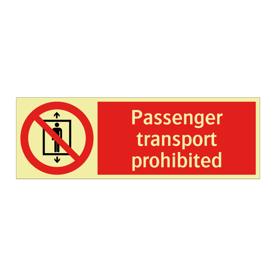 Passenger transport prohibited