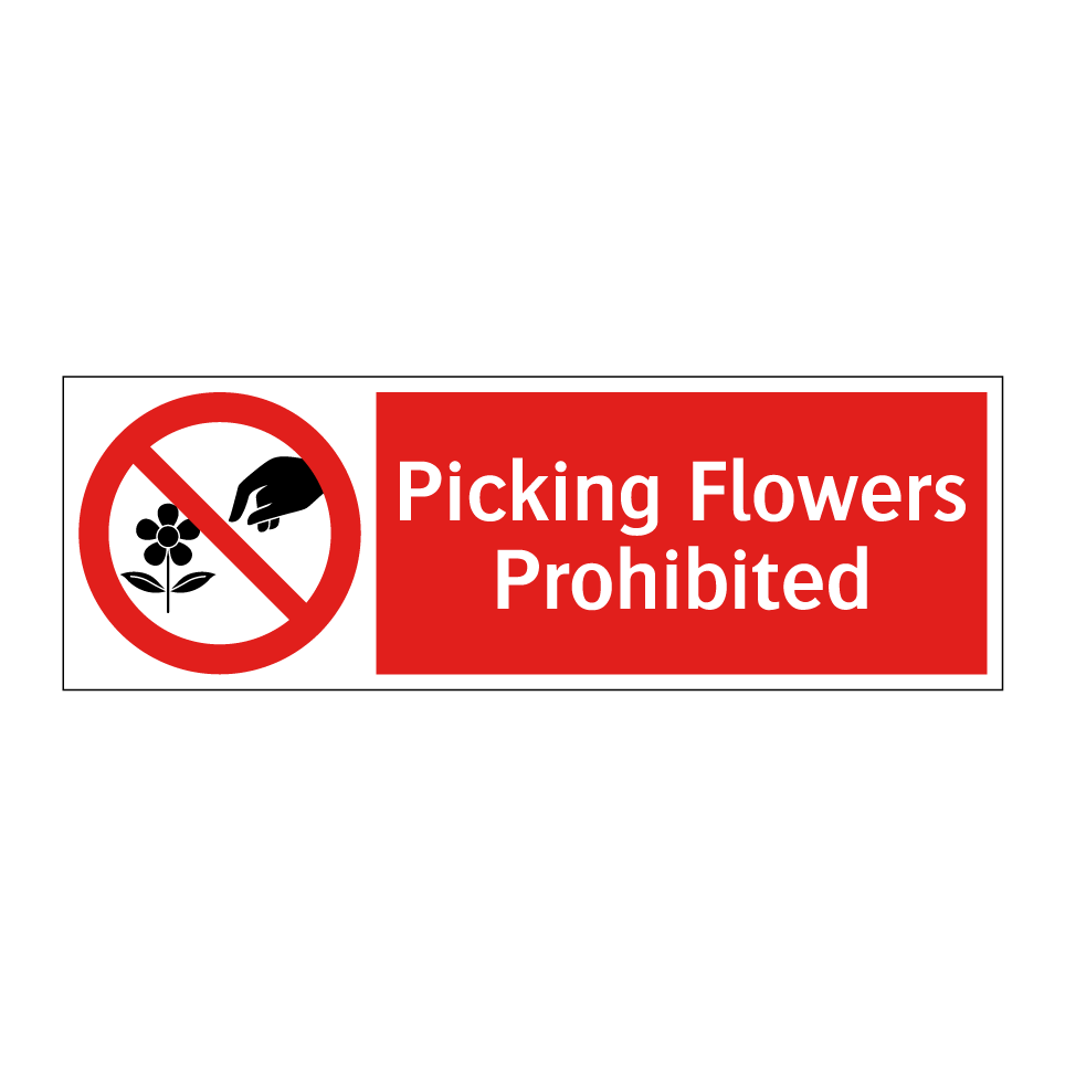 Picking Flowers Prohibited