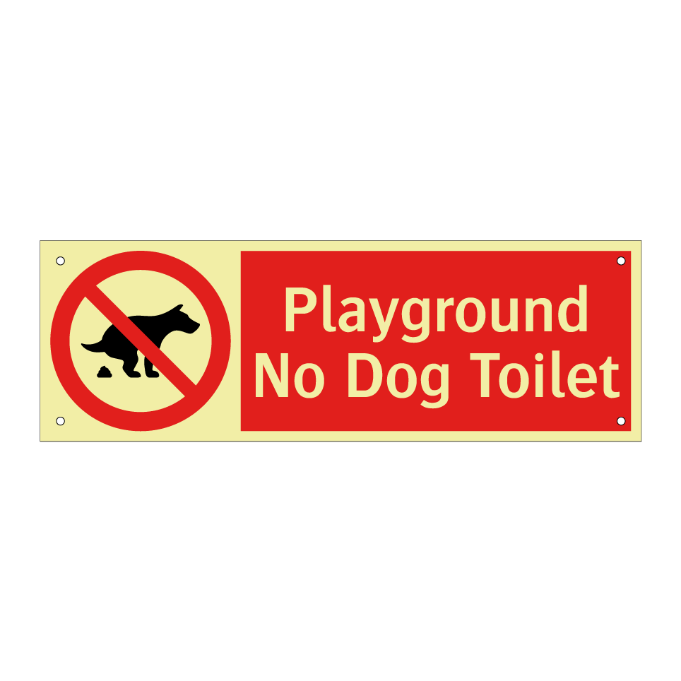 Playground No Dog Toilet