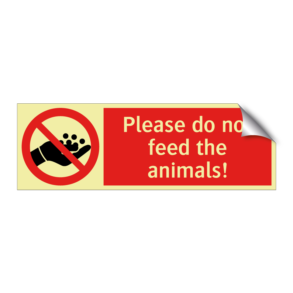 Please do not feed the animals!