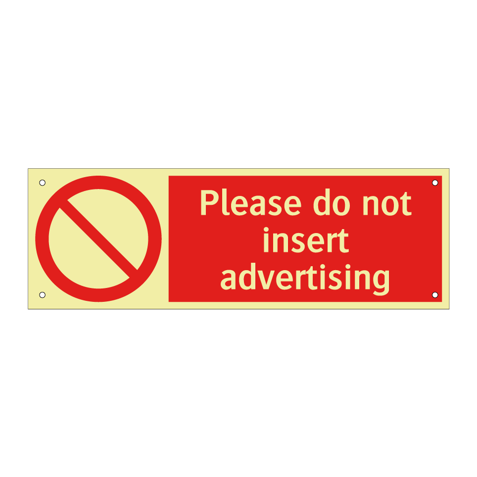 Please do not insert advertising