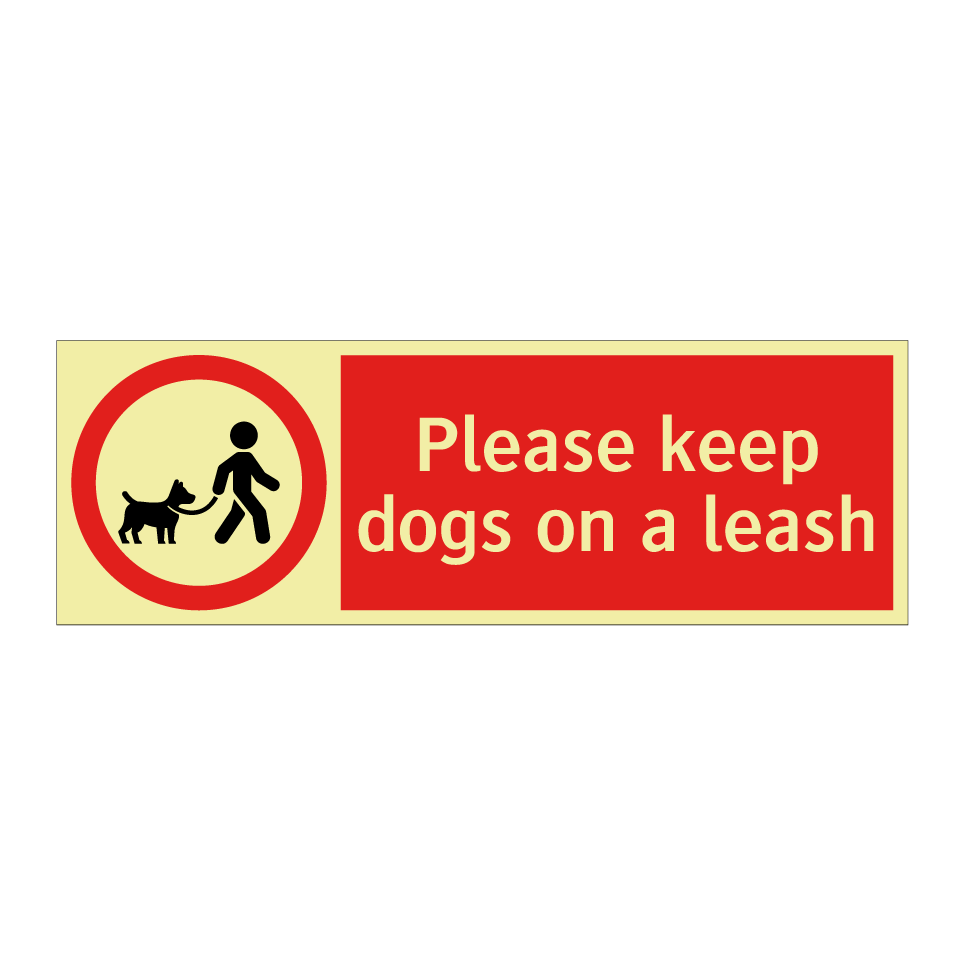 Please keep dogs on a leash