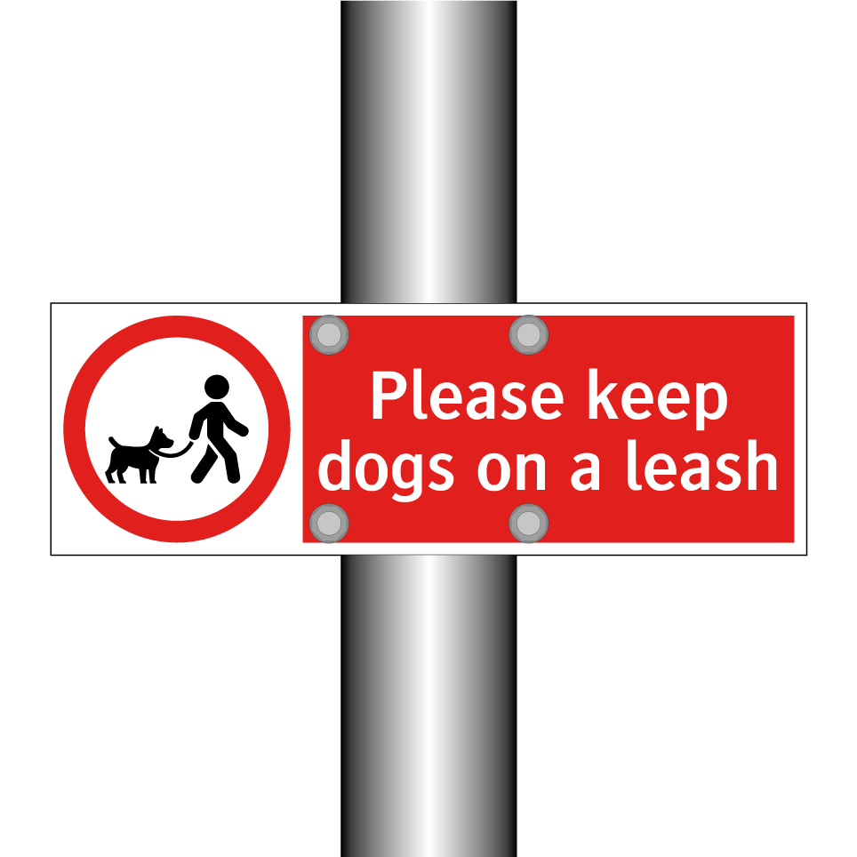 Please keep dogs on a leash