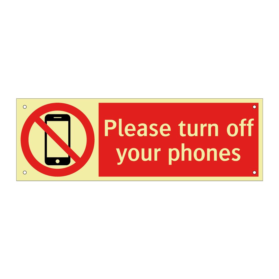 Please turn off your phones