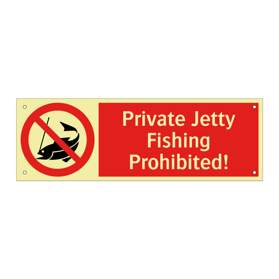 Private Jetty Fishing Prohibited!