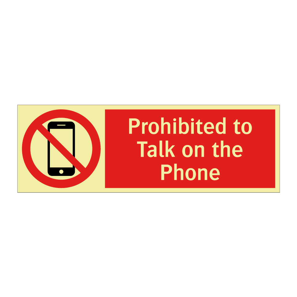 Prohibited to Talk on the Phone