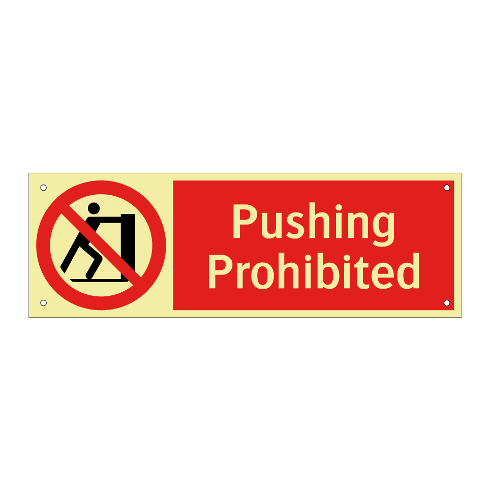 Pushing Prohibited