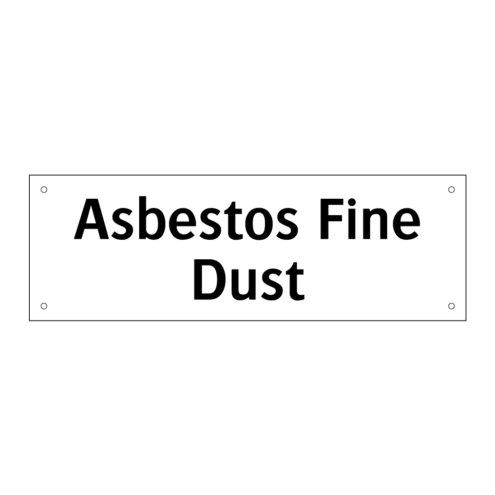 Asbestos Fine Dust