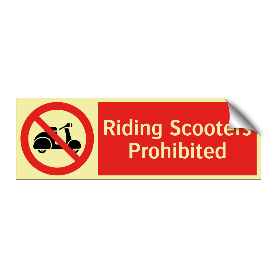Riding Scooters Prohibited