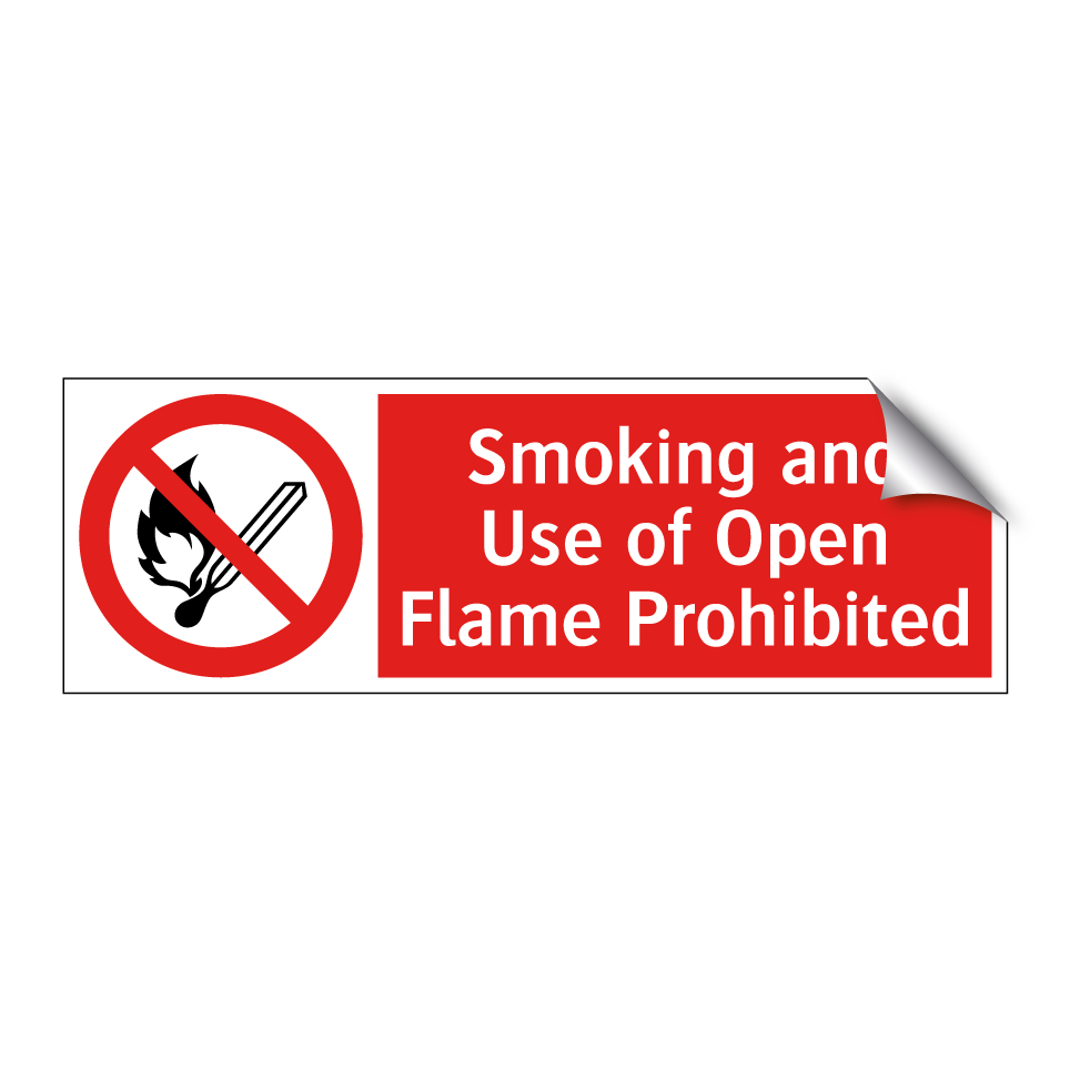 Smoking and Use of Open Flame Prohibited