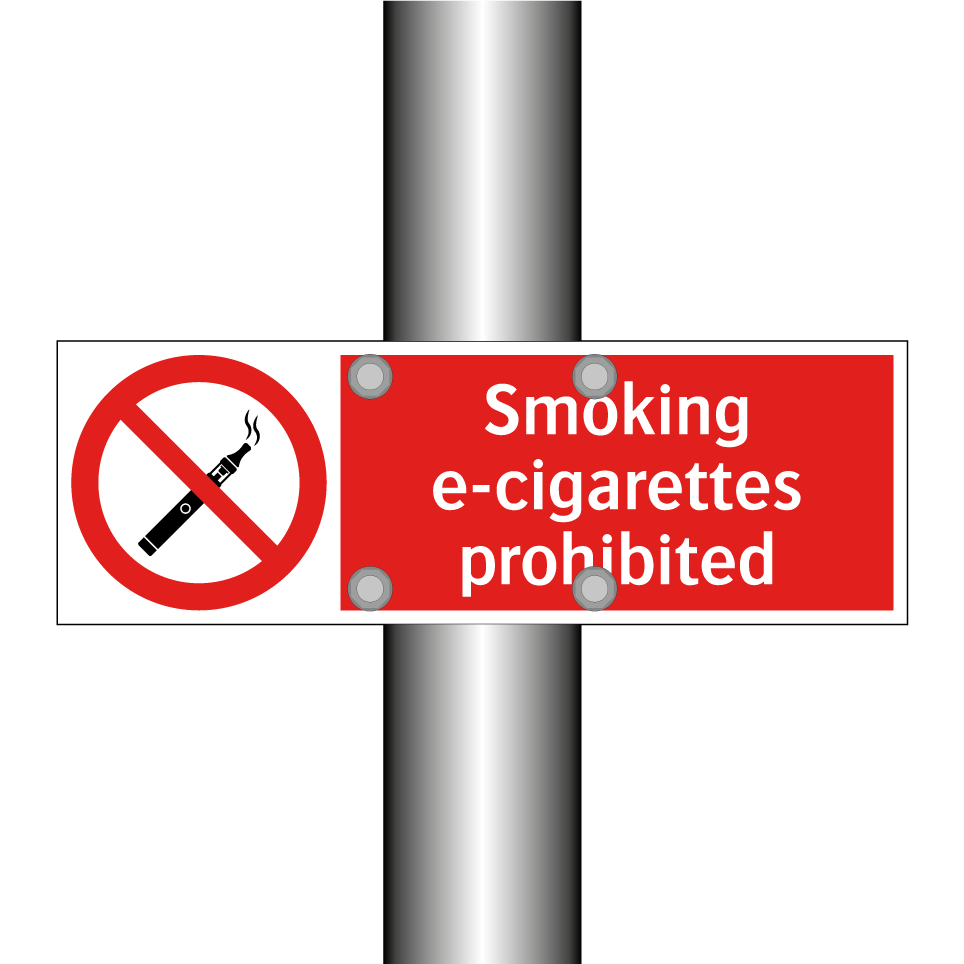 Smoking e-cigarettes prohibited