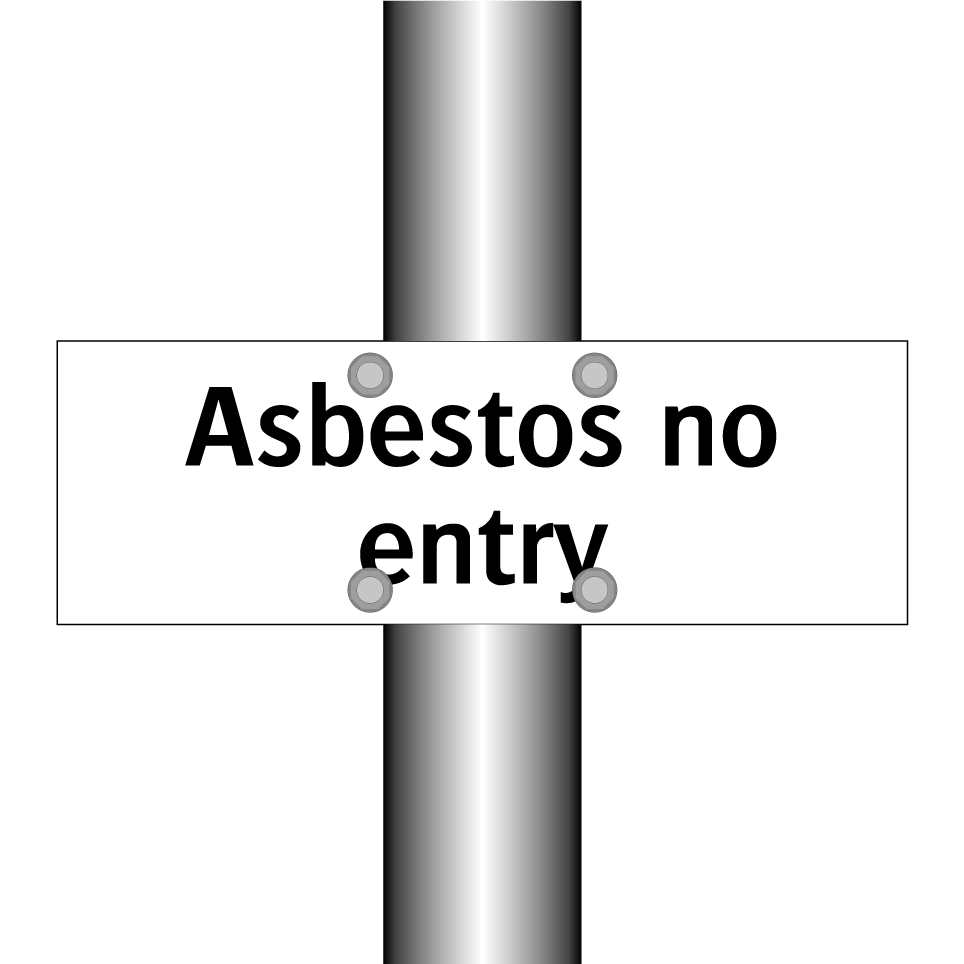 Asbestos no entry