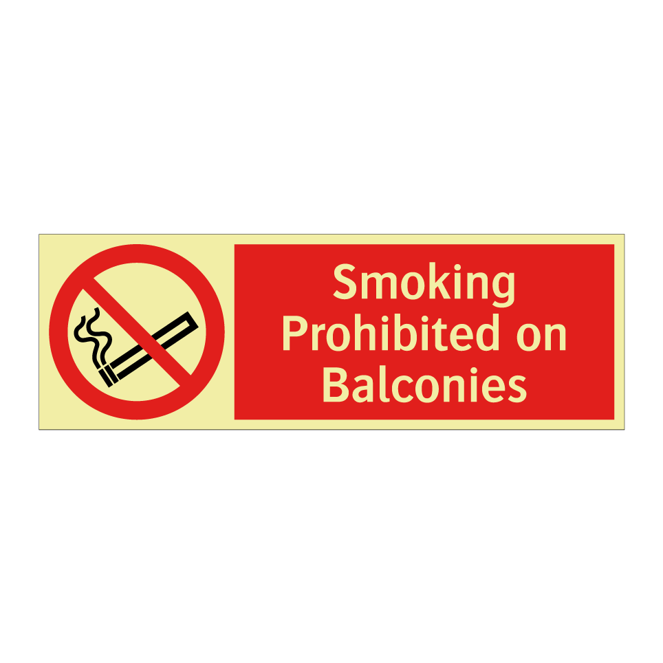 Smoking Prohibited on Balconies