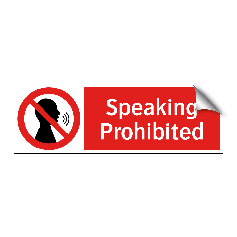 Speaking Prohibited