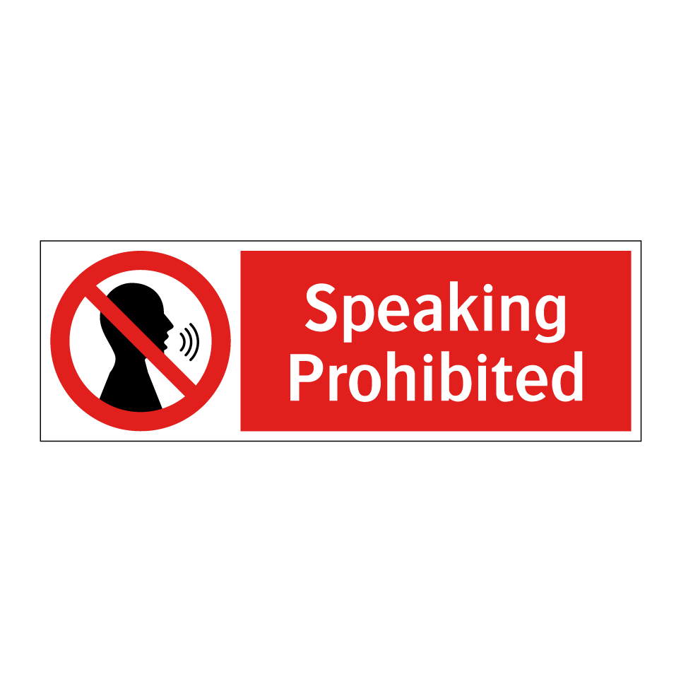 Speaking Prohibited