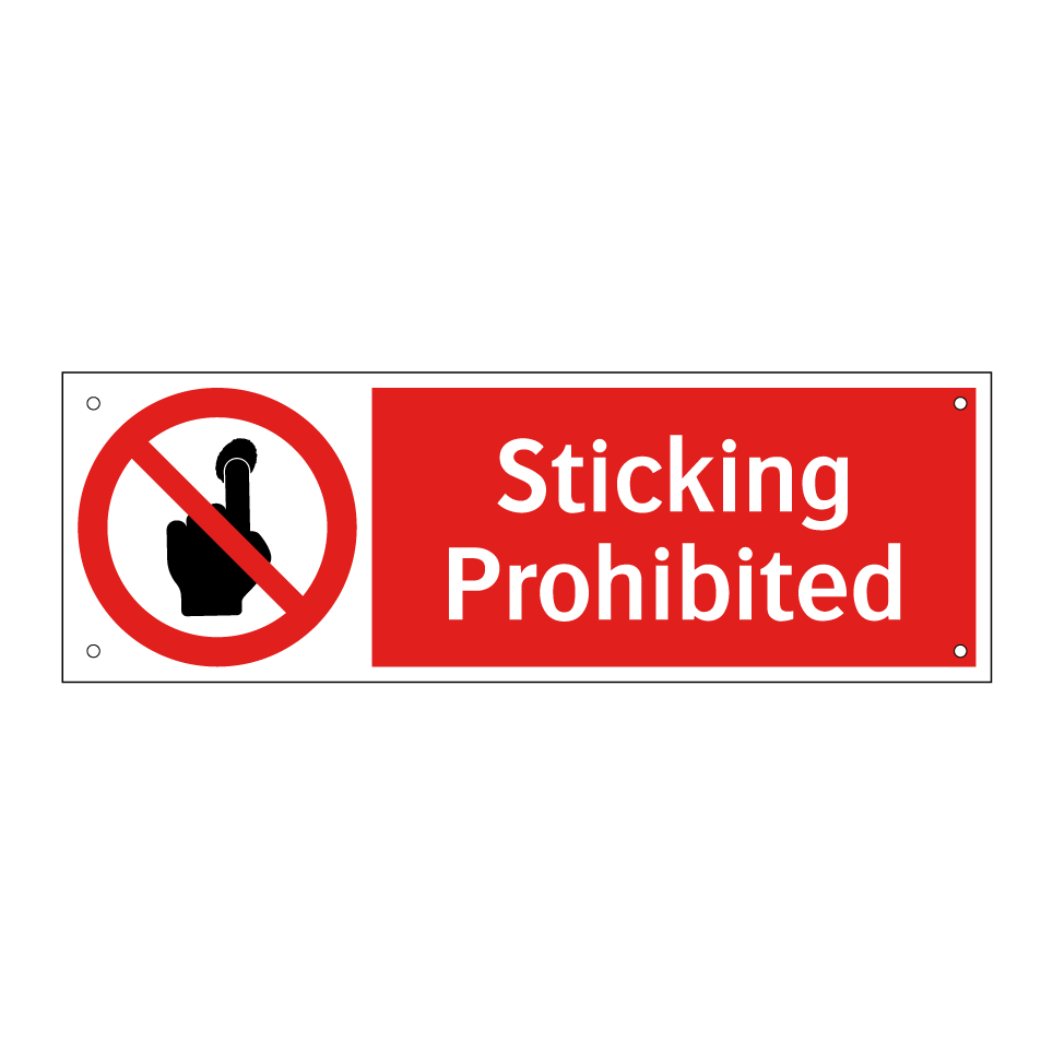 Sticking Prohibited