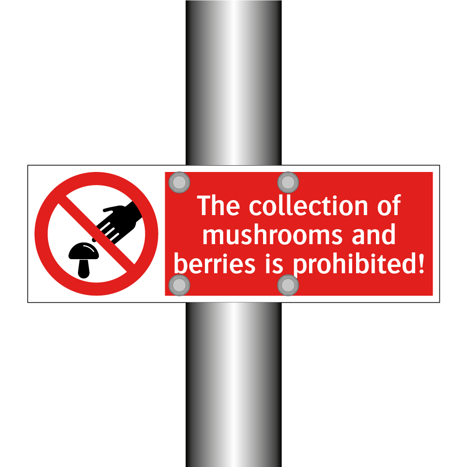 The collection of mushrooms and berries is prohibited!