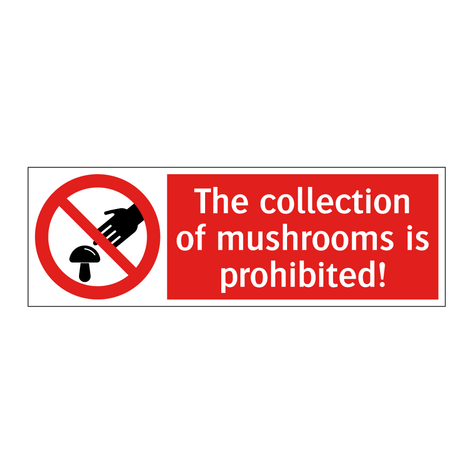 The collection of mushrooms is prohibited!