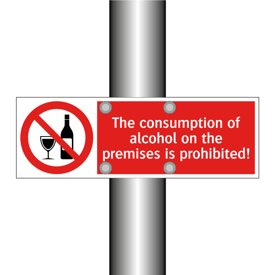The consumption of alcohol on the premises is prohibited!