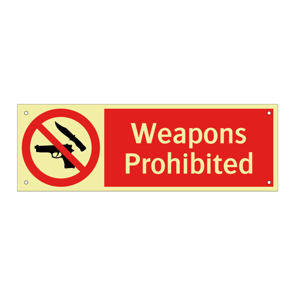 Weapons Prohibited