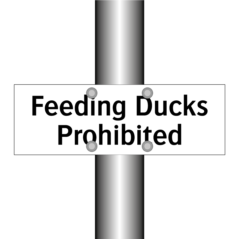 Feeding Ducks Prohibited