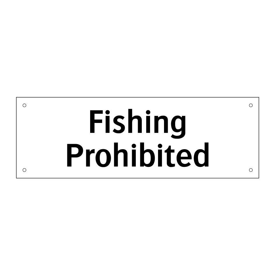 Fishing Prohibited