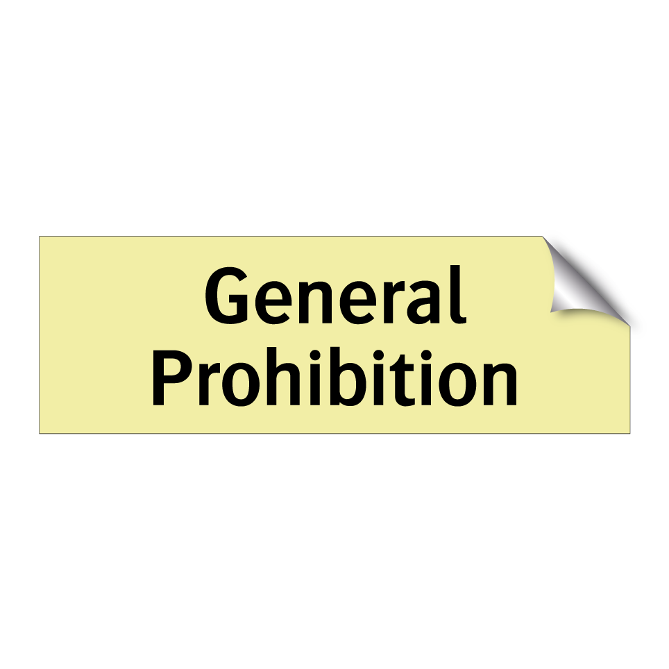 General Prohibition