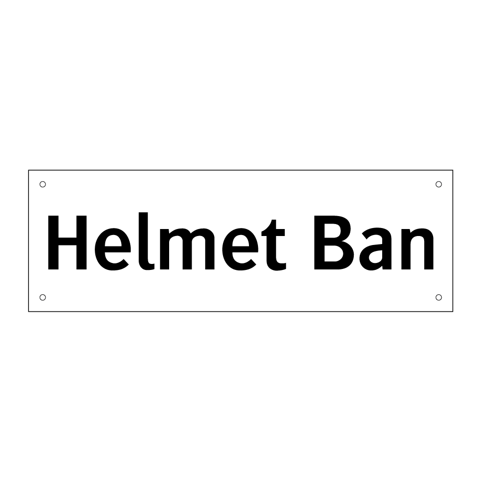 Helmet Ban