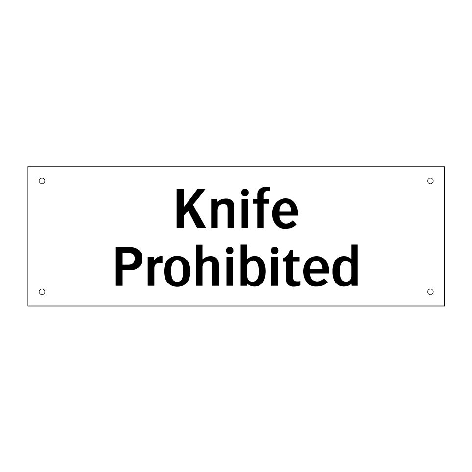 Knife Prohibited
