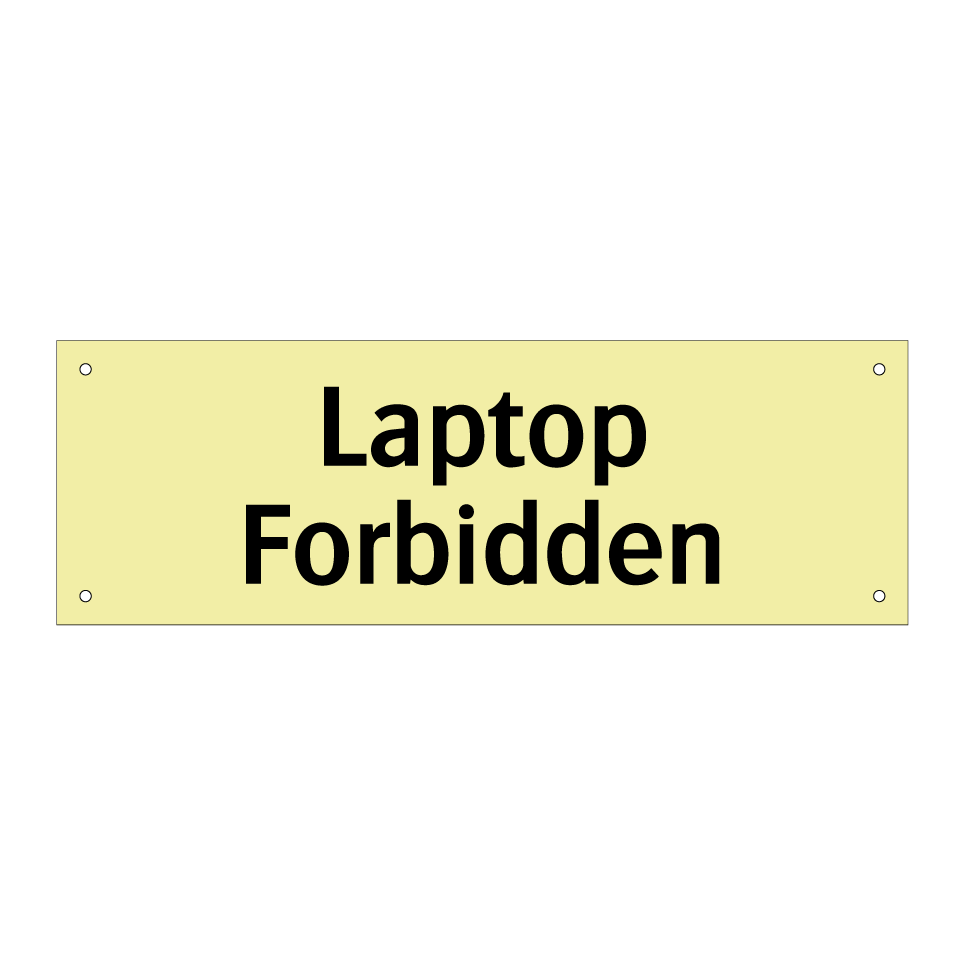 Laptop Forbidden