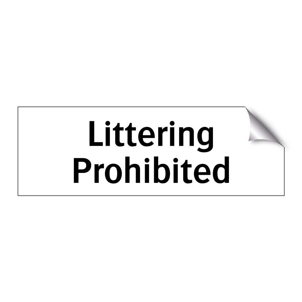 Littering Prohibited