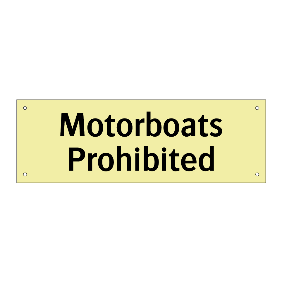 Motorboats Prohibited