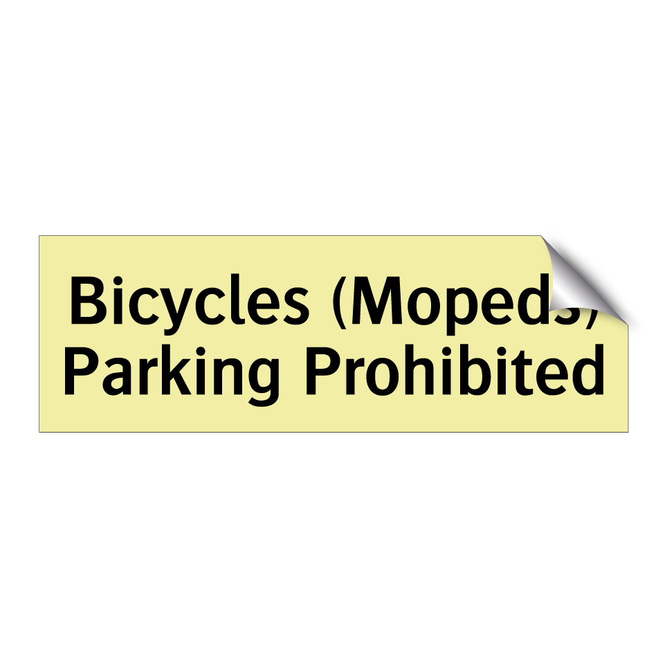 Bicycles (Mopeds) Parking Prohibited