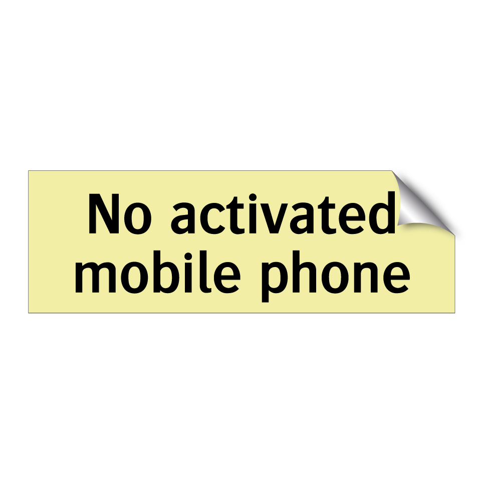 No activated mobile phone