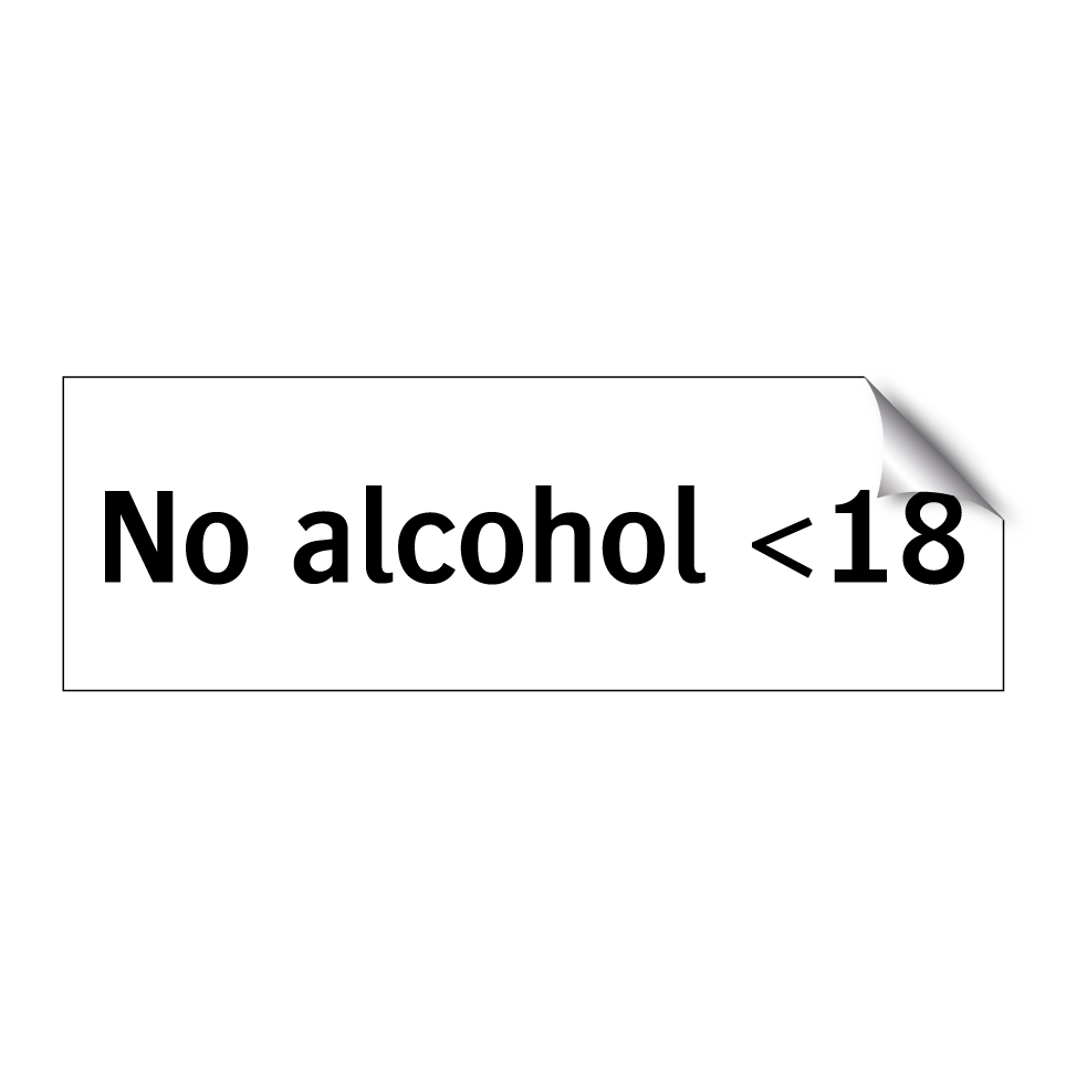 No alcohol <18
