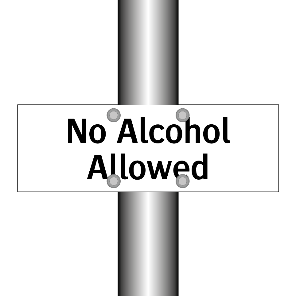 No Alcohol Allowed