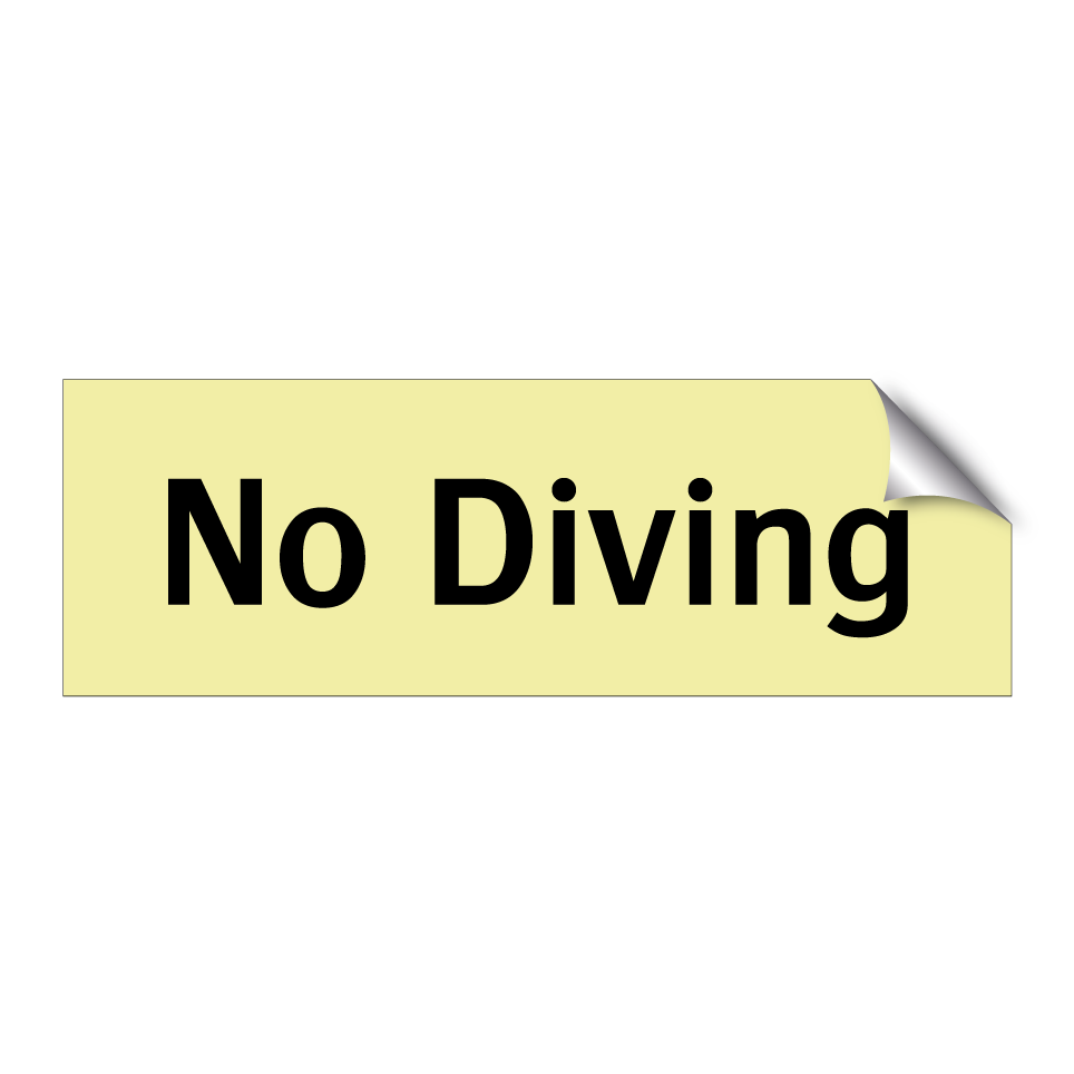 No Diving