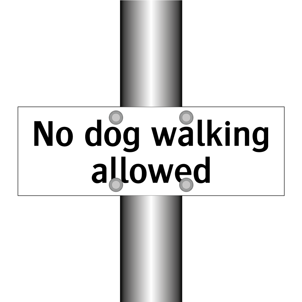 No dog walking allowed